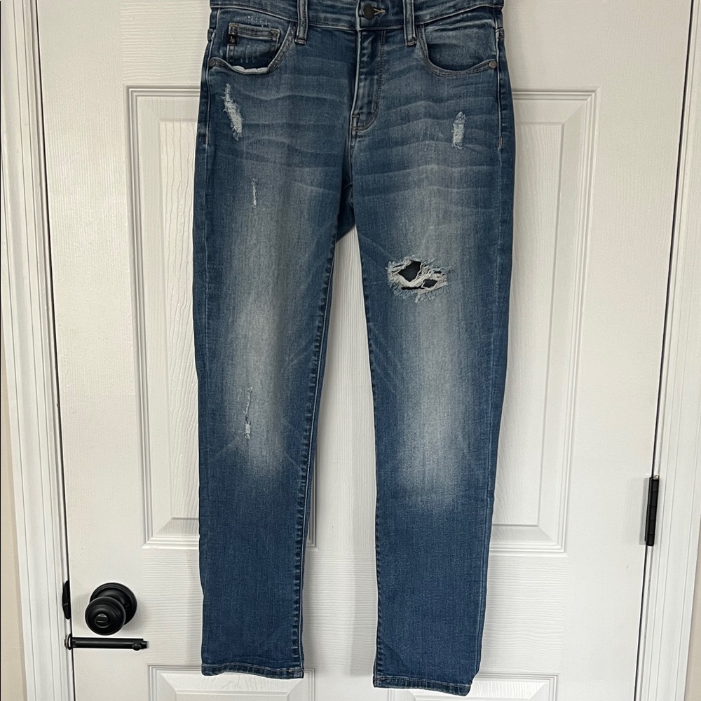 Judy Blue Slouch Jeans, Lightly Distressed Denim, Stitch Fix Item